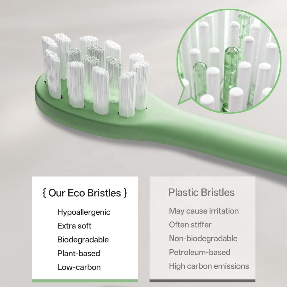 Arisson eco bristles vs plastic bristles comparison chart